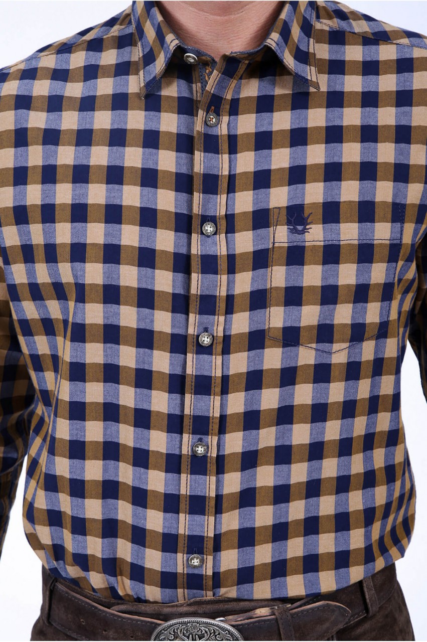 Preview: Trachten shirt Armin blue