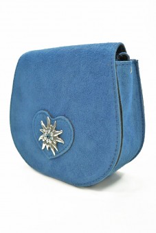 Shoulder Bag Suede blue