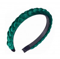 Preview: Velvet headband emerald green