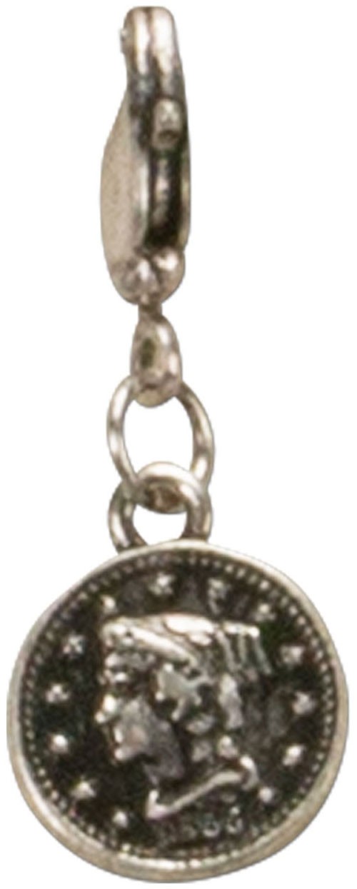 Kostiumowa zawieszka srebrna moneta mini