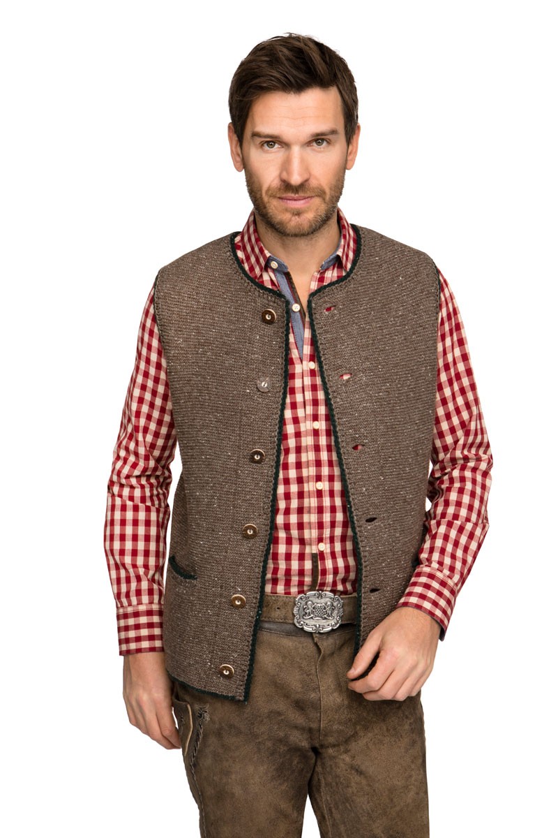 Gilet de Trachten Andy noisette