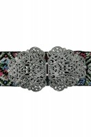 Preview: Traditional belt Ina pink-blue silver