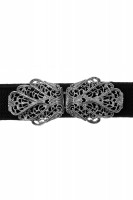 Preview: Traditional belt Malin black silver
