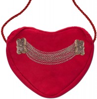 Vorschau: Herztasche Trachtentasche rot