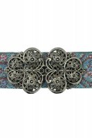 Preview: Traditional belt Isa blue silver