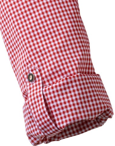 Chemise Olymp chemise rouge/blanche à carreaux