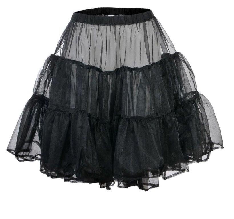 Petticoat schwarz kurz