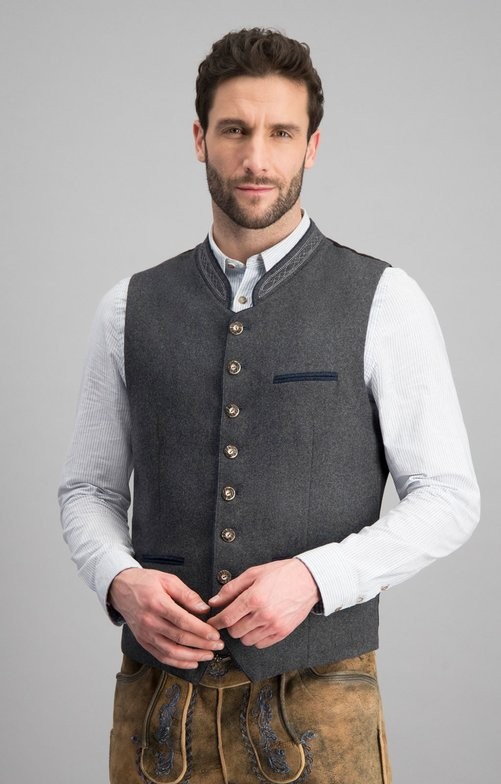 Traditional vest Sirius in gray