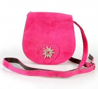 Shoulder Bag Suede pink