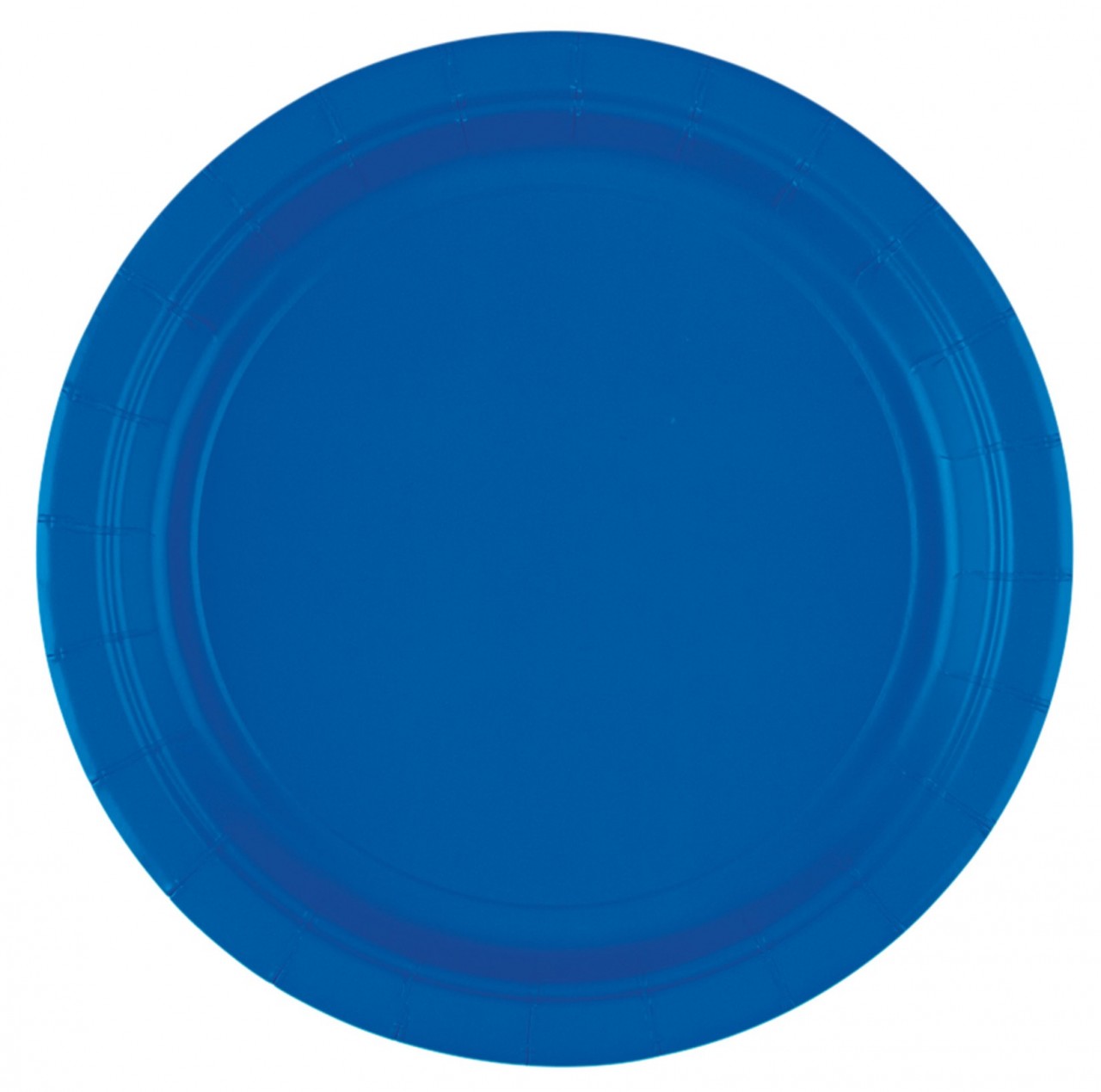 8 blue paper plates 17.7cm