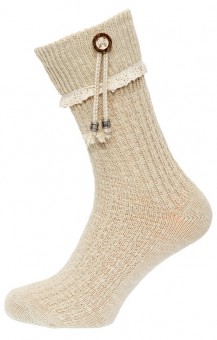 Ladies' socks with lace