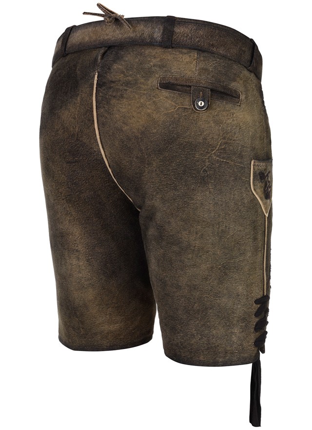 Widok: Skórzane spodnie Degenhart Marone cętkowane
