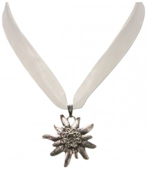 Organza Traditional Necklace Theresa white