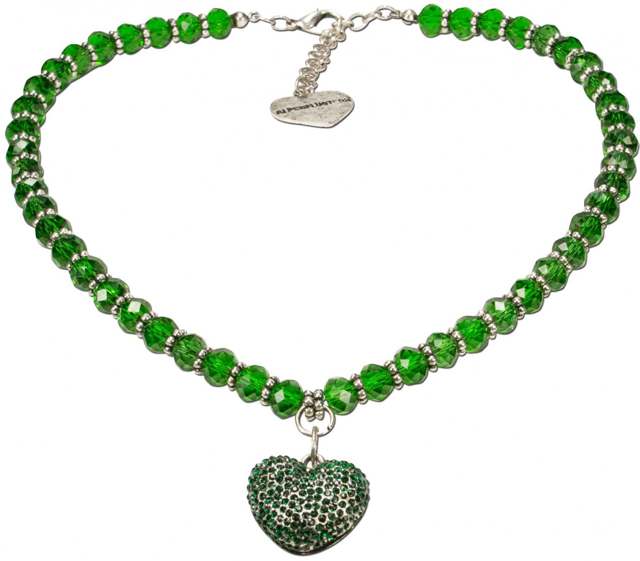 Perlenkette Mathilda grün