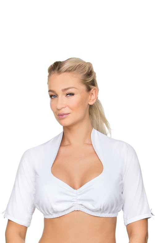 Exclusive dirndl blouse B203 (white)