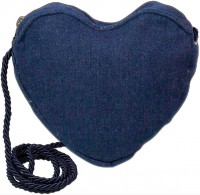 Vorschau: Herz Trachtentasche jeansblau