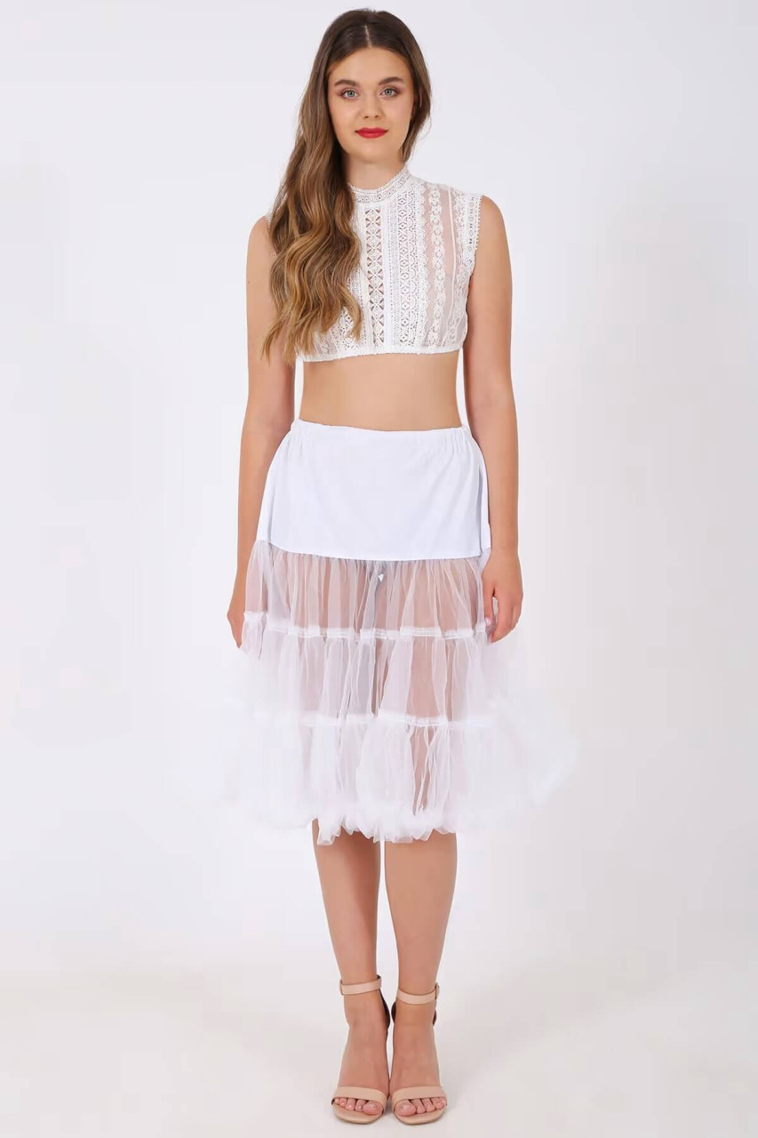 Preview: Petticoat in white 70cm