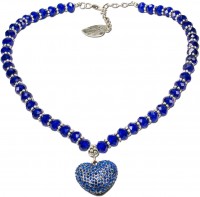 Vorschau: Perlenkette Mathilda blau