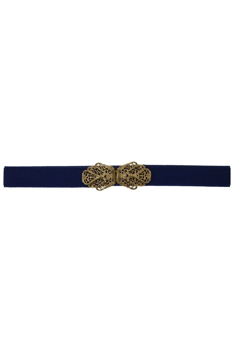Preview: Traditional belt Malin blue gold