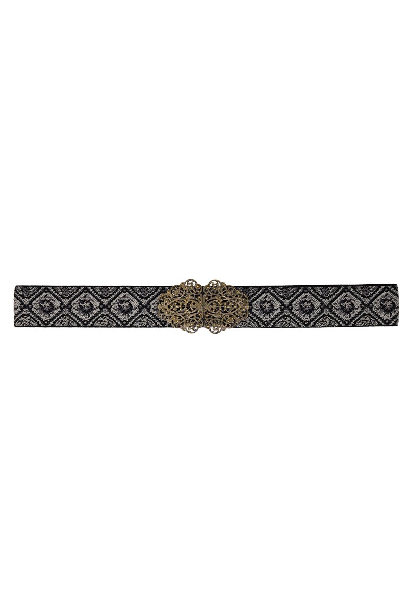 Traditional belt Ella black gold