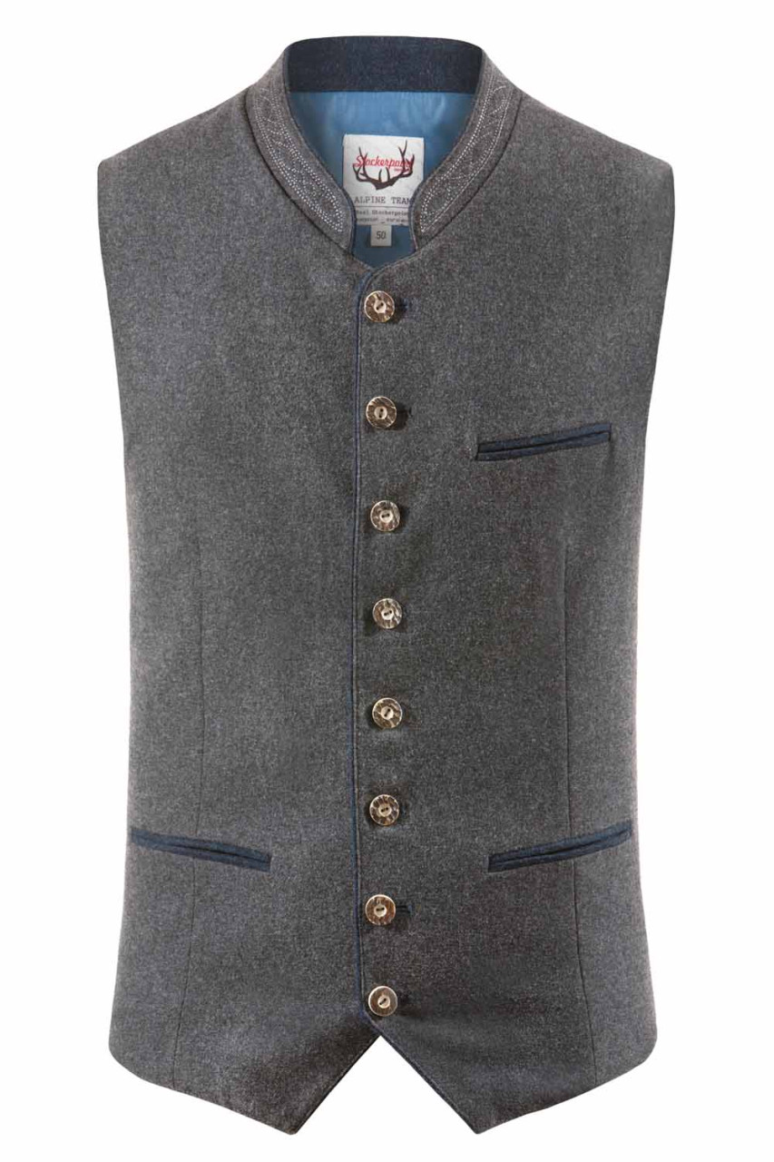 Traditional vest Sirius in gray