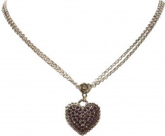 Traditional Necklace Luise purple