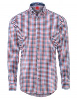 Preview: Trachten Shirt Olymp, red-white checked