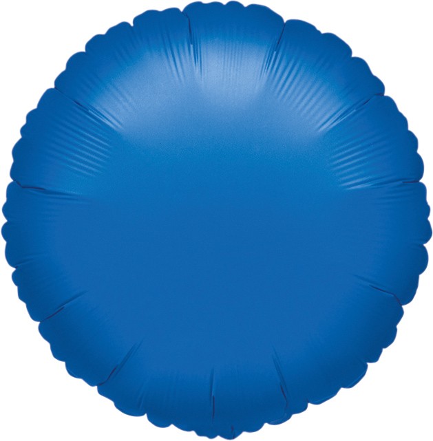Runder Folienballon blau 45cm