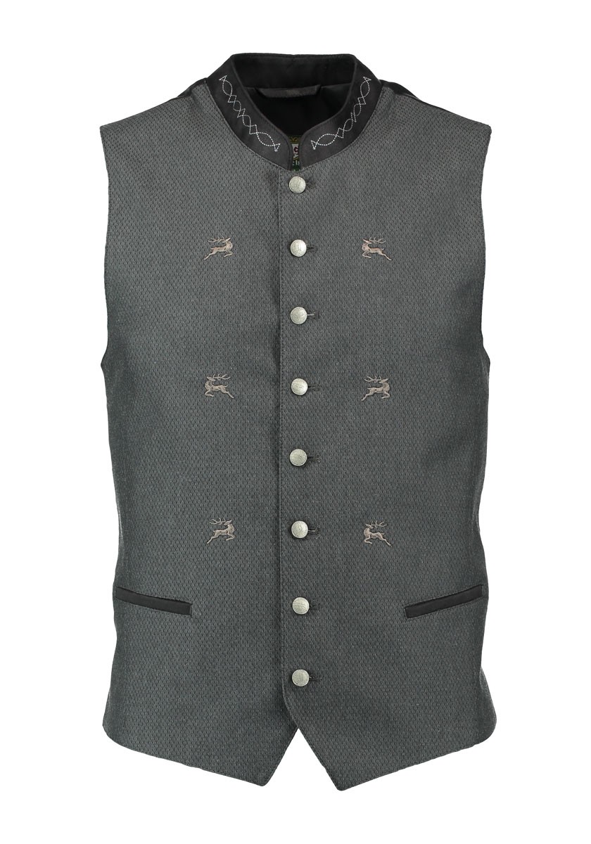 Traditional vest Edward in gray