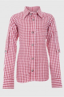 Childrens Traditional Shirt red