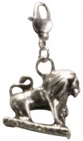 Voorvertoning: Kostuumhanger wapenschild leeuw antiek zilver