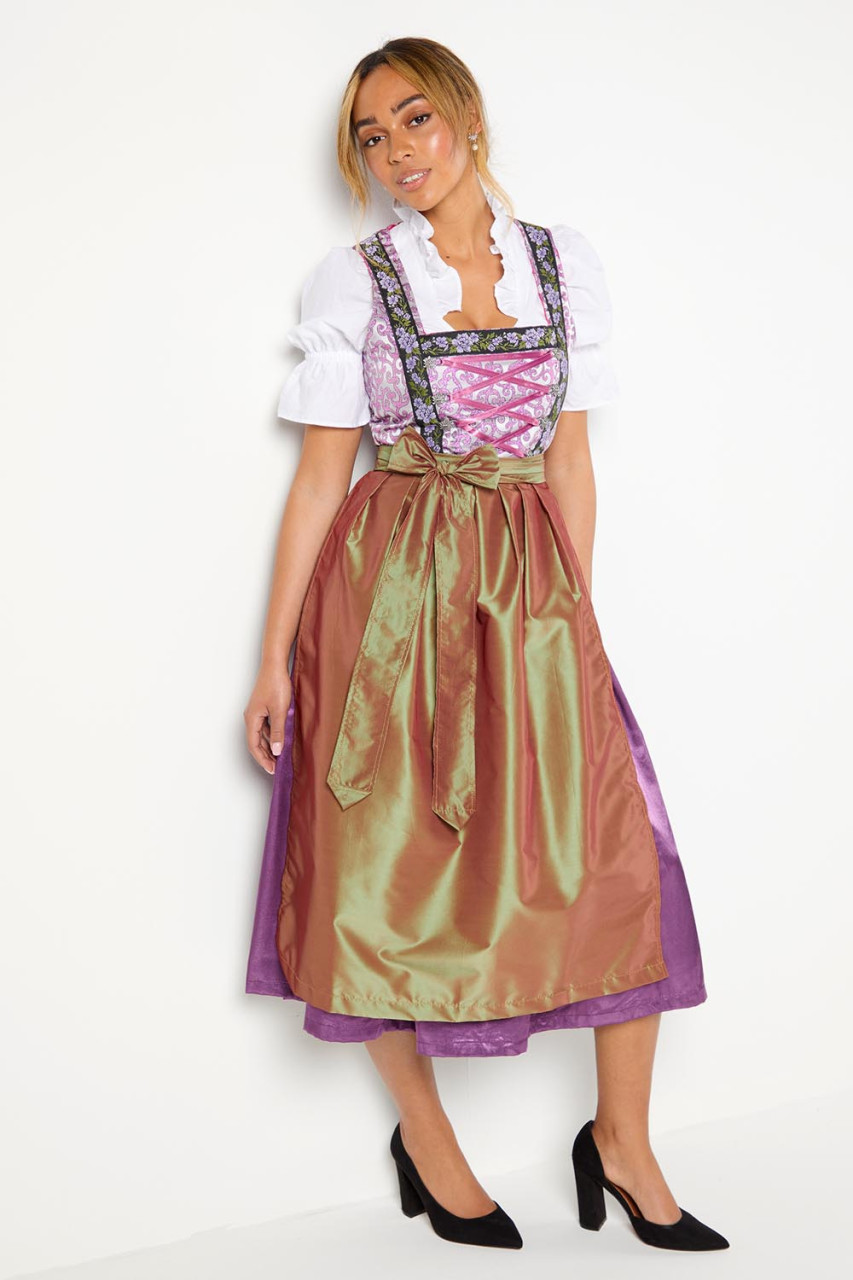 Dirndl Set Lilou grün-lila