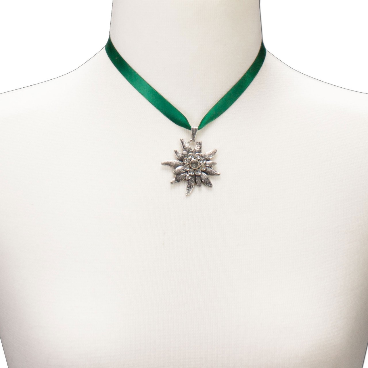 Preview: Satin Necklace Marlene, Green