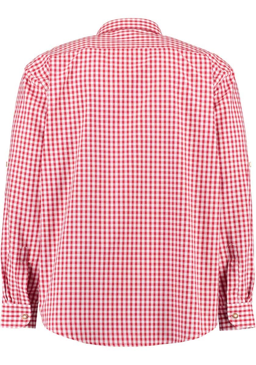 Traditioneel shirt Samwell rood
