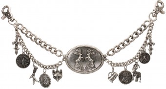 Trachten Charivari Chain Ferdinand, Antique Silver