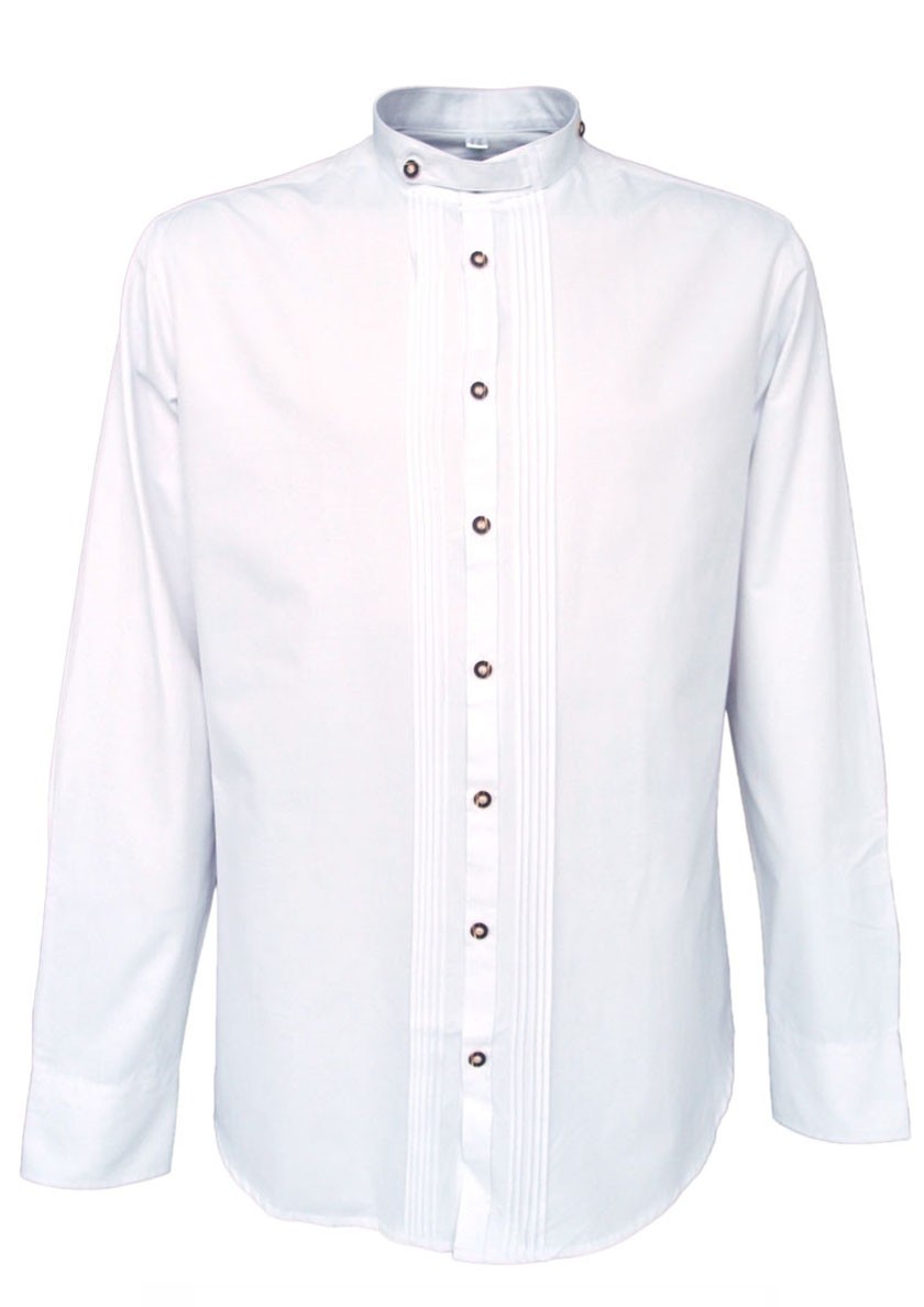 Voorvertoning: Traditioneel shirt Eduard wit