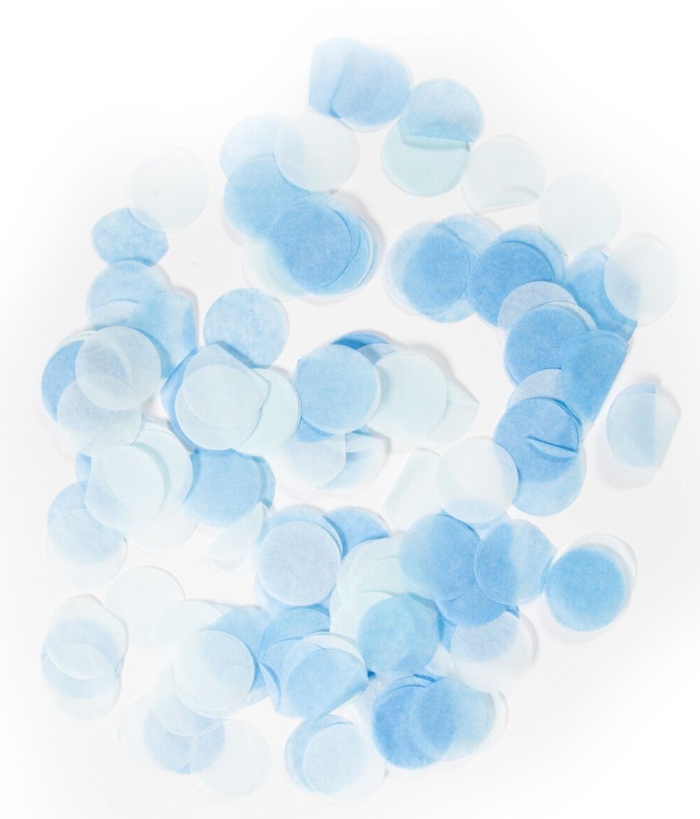 Light blue confetti
