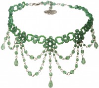 Vorschau: Perlenkropfkette Annabelle grün