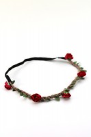 Preview: Filigree Hairband with small red Flowers