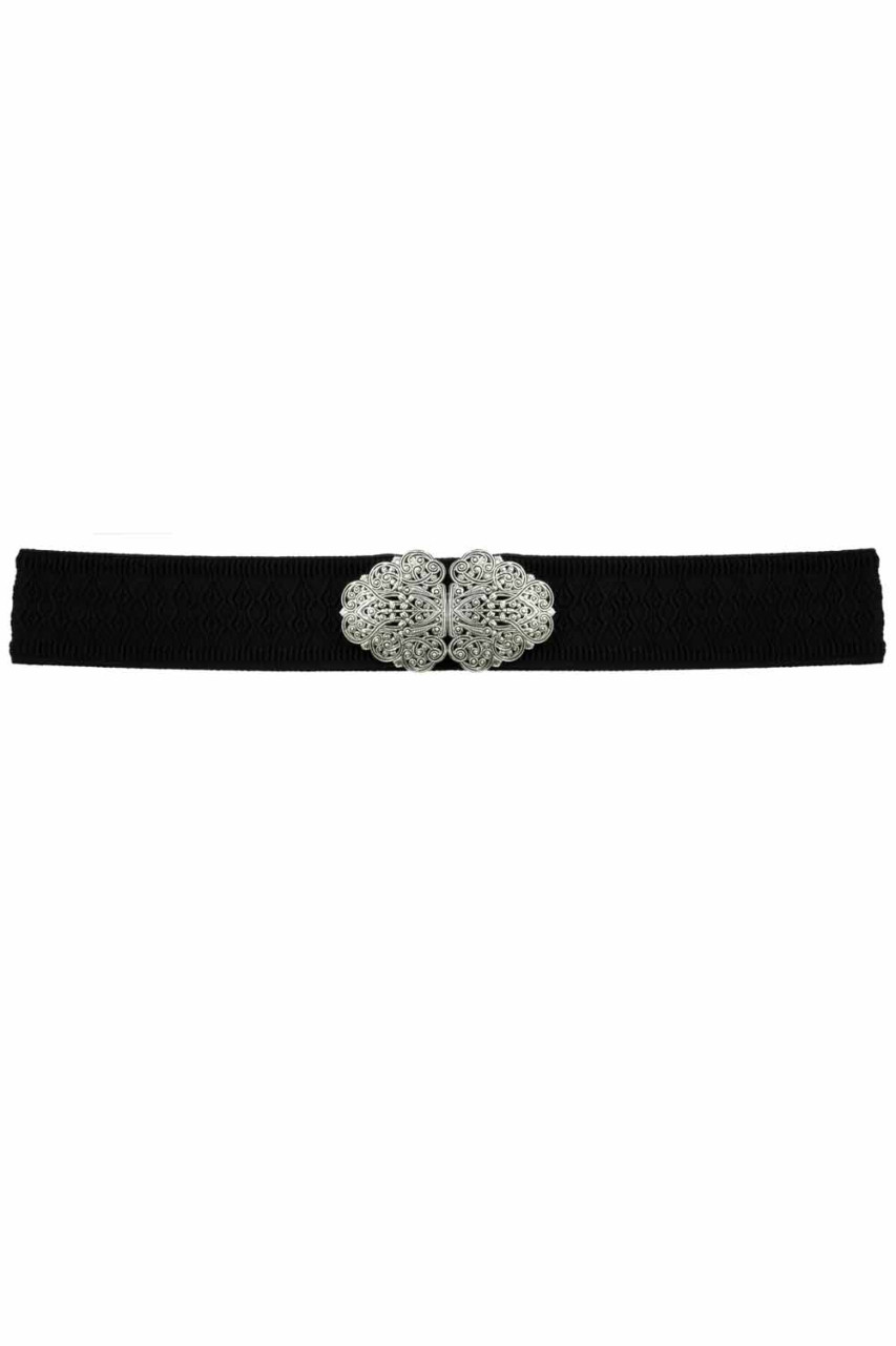 Traditional Belt Sara black silver