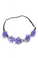 Preview: Hairband with purple Summer Flowers