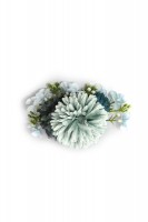 Preview: Blue flowers hair comb Hortensia