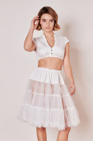 Vorschau: Petticoat in Weiß 60cm