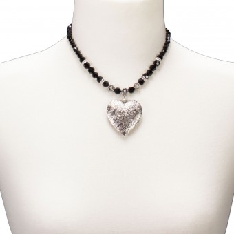 Amulett- Halskette Anthea schwarz