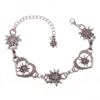 Bracelet edelweiss-coeur