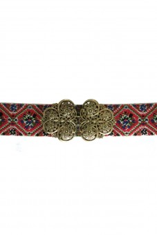 Traditional belt Isa red gold