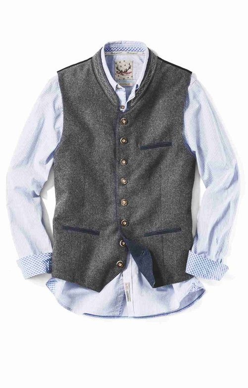 Preview: Traditional vest Sirius in gray