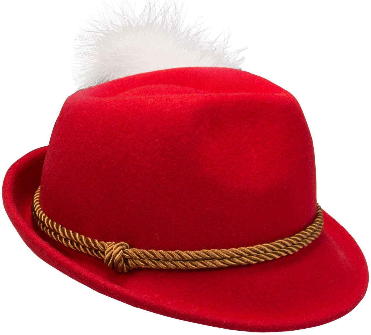 Chapeau en feutre Mona rouge