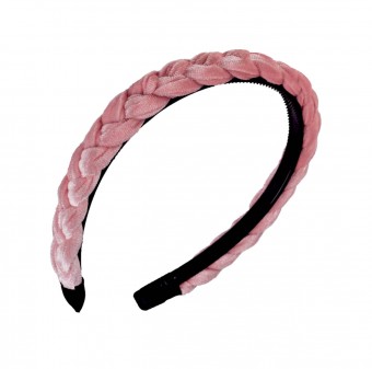 Velvet headband old pink