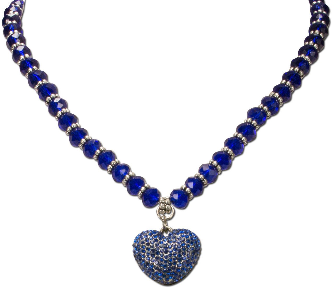 Perlenkette Mathilda blau